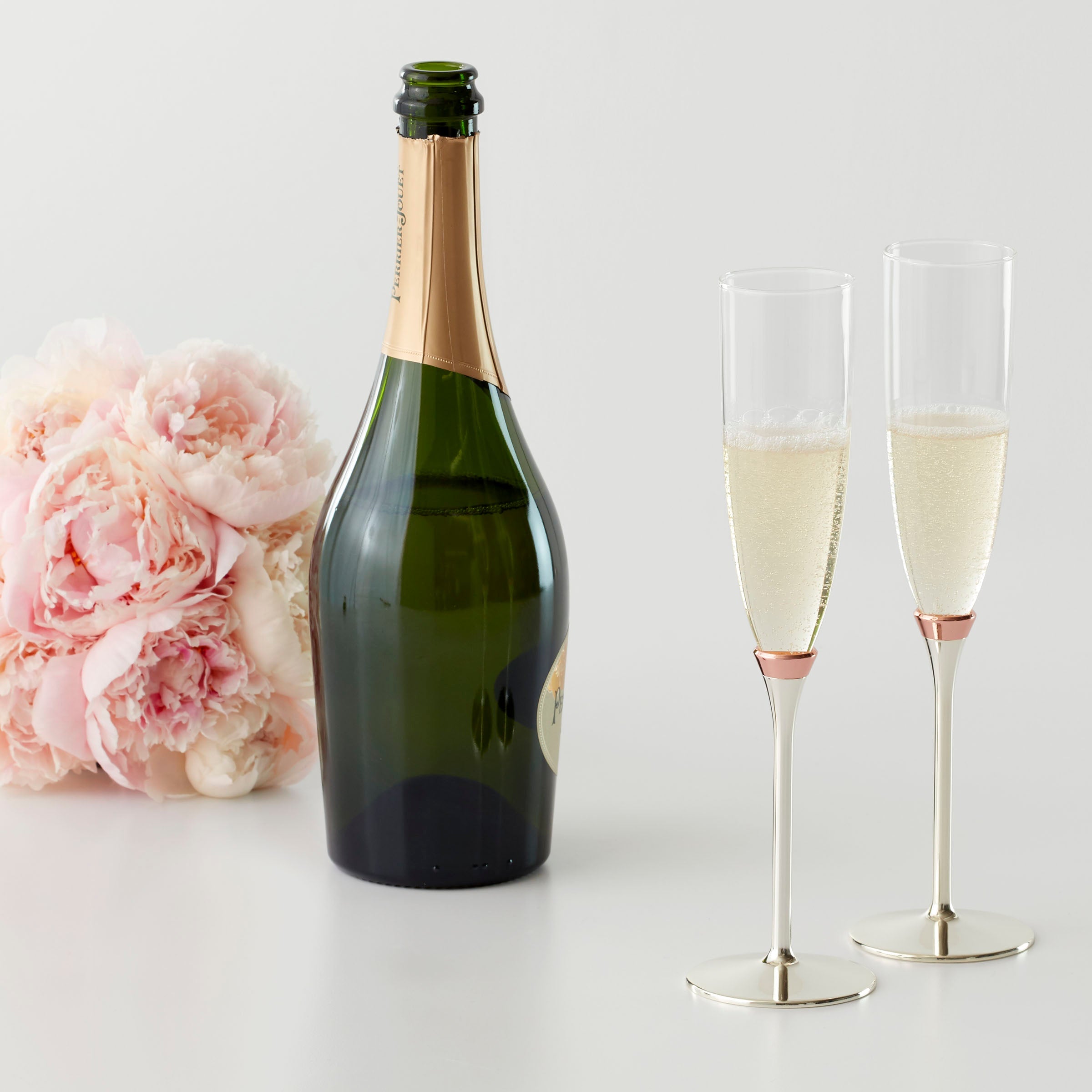 Rosy Glow Champagne Flute Set - 2 Piece - Image 2