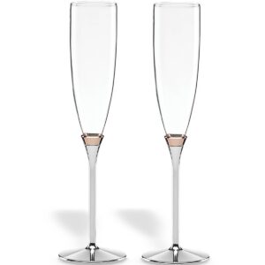 Rosy Glow Champagne Flute Set - 2 Piece