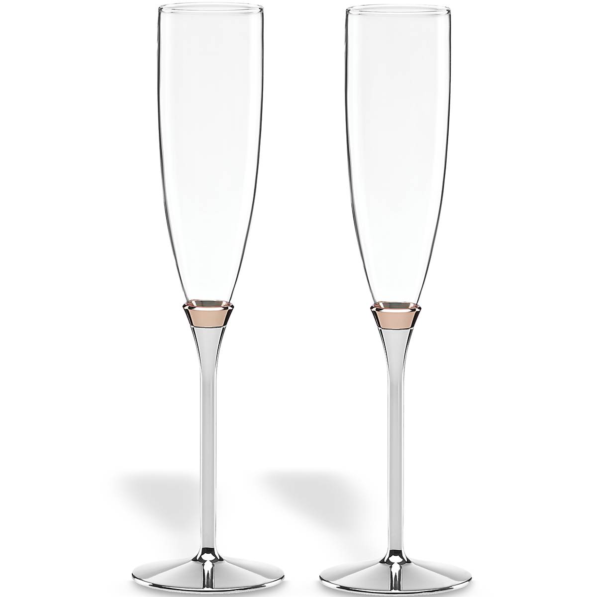 Rosy Glow Champagne Flute Set - 2 Piece