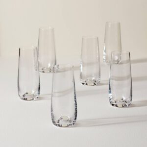 Stemless Champagne Flutes - Set of 6