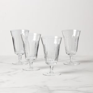 Tall Stem Glass Goblets - Set of 4