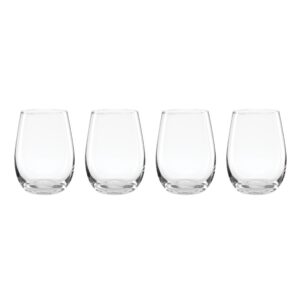 Classic Stemless Wine Glasses - Set of 4
