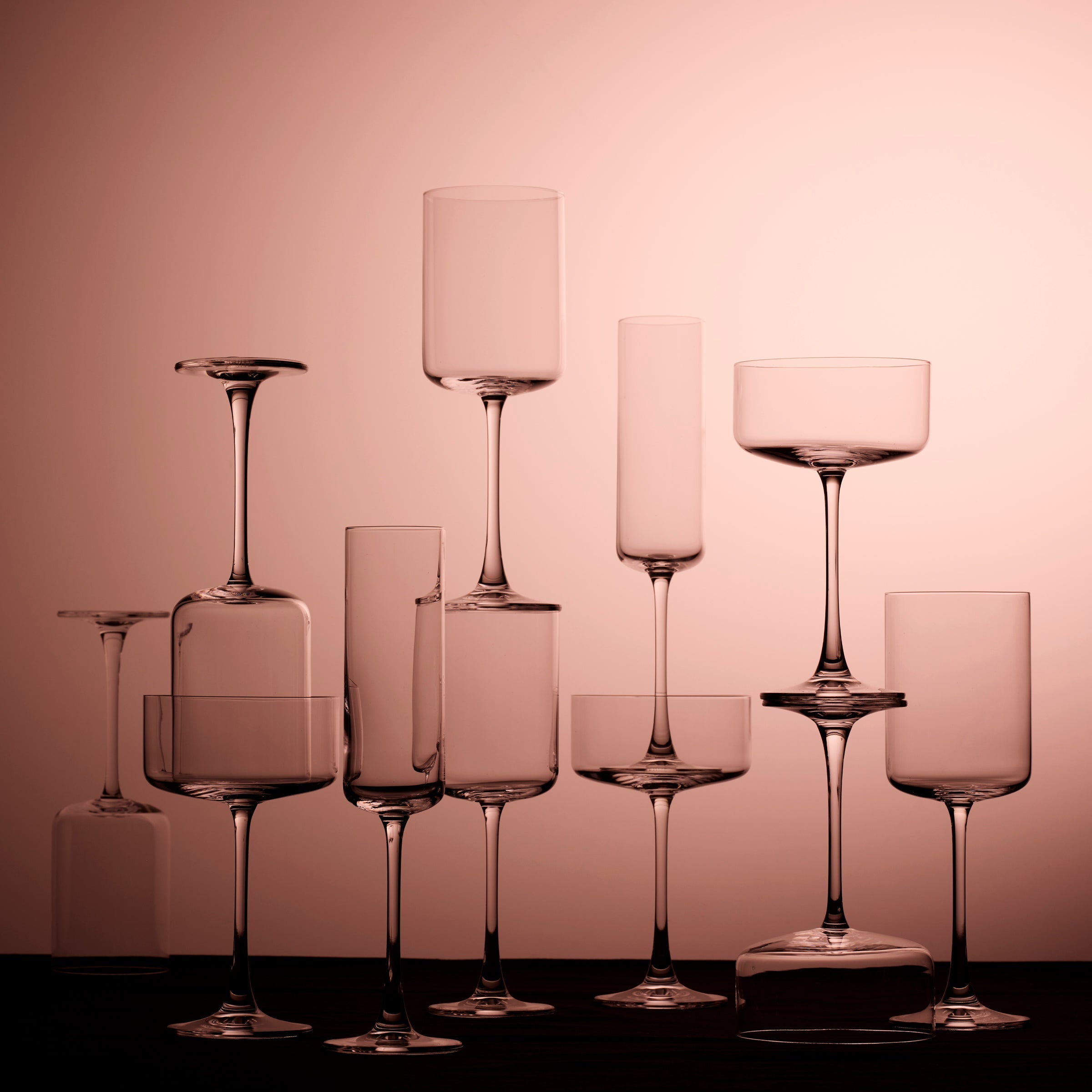 Straight Red Wine Glasses - Set of 6 - Image 4