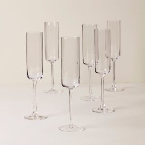 Straight Champagne Flutes - Set of 6