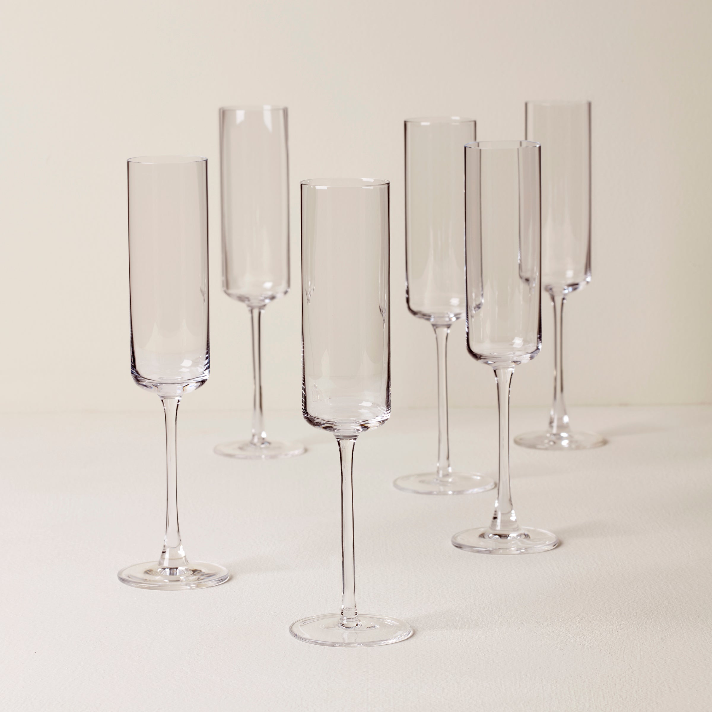 Straight Champagne Flutes - Set of 6