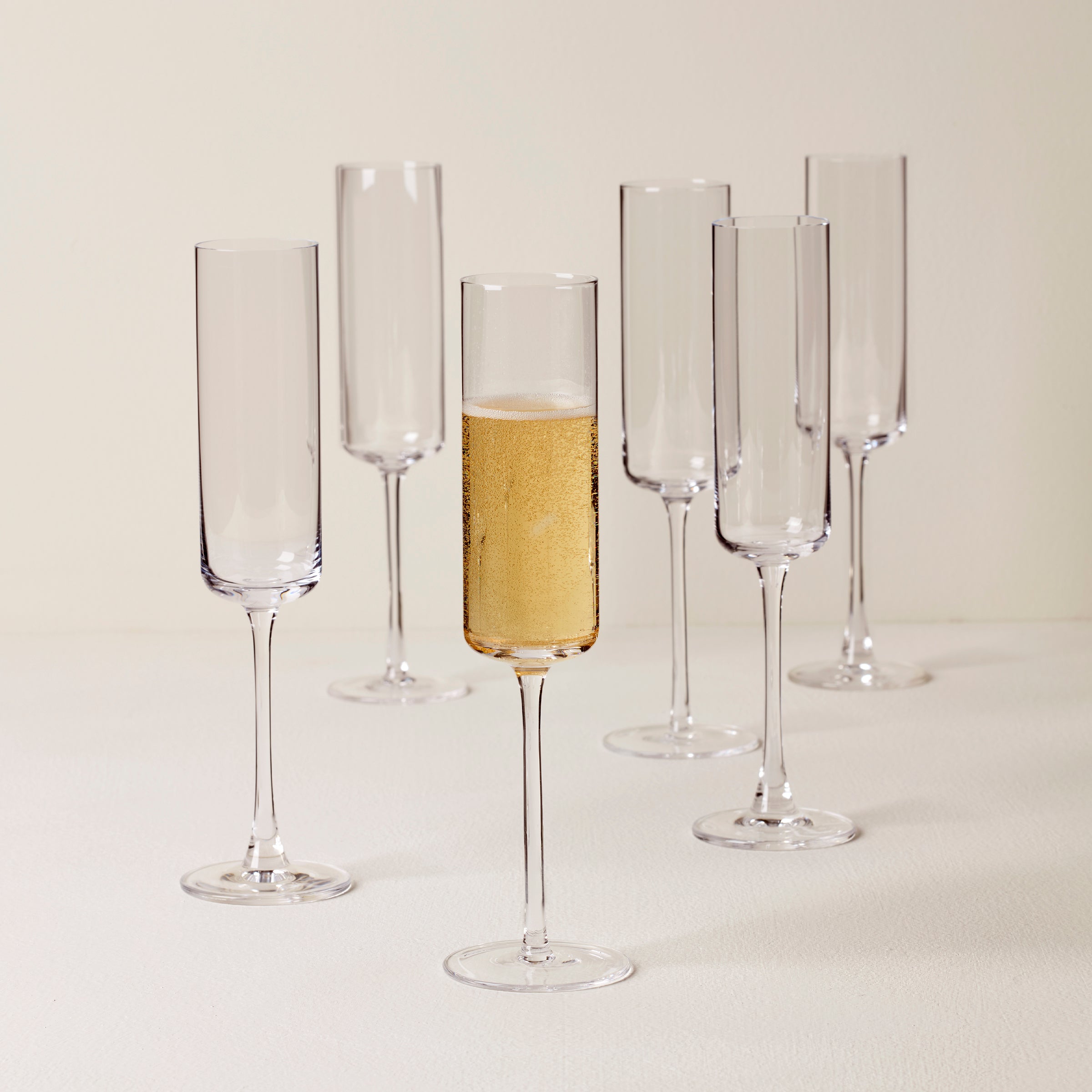 Straight Champagne Flutes - Set of 6 - Image 2