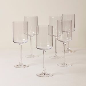Straight Red Wine Glasses - Set of 6