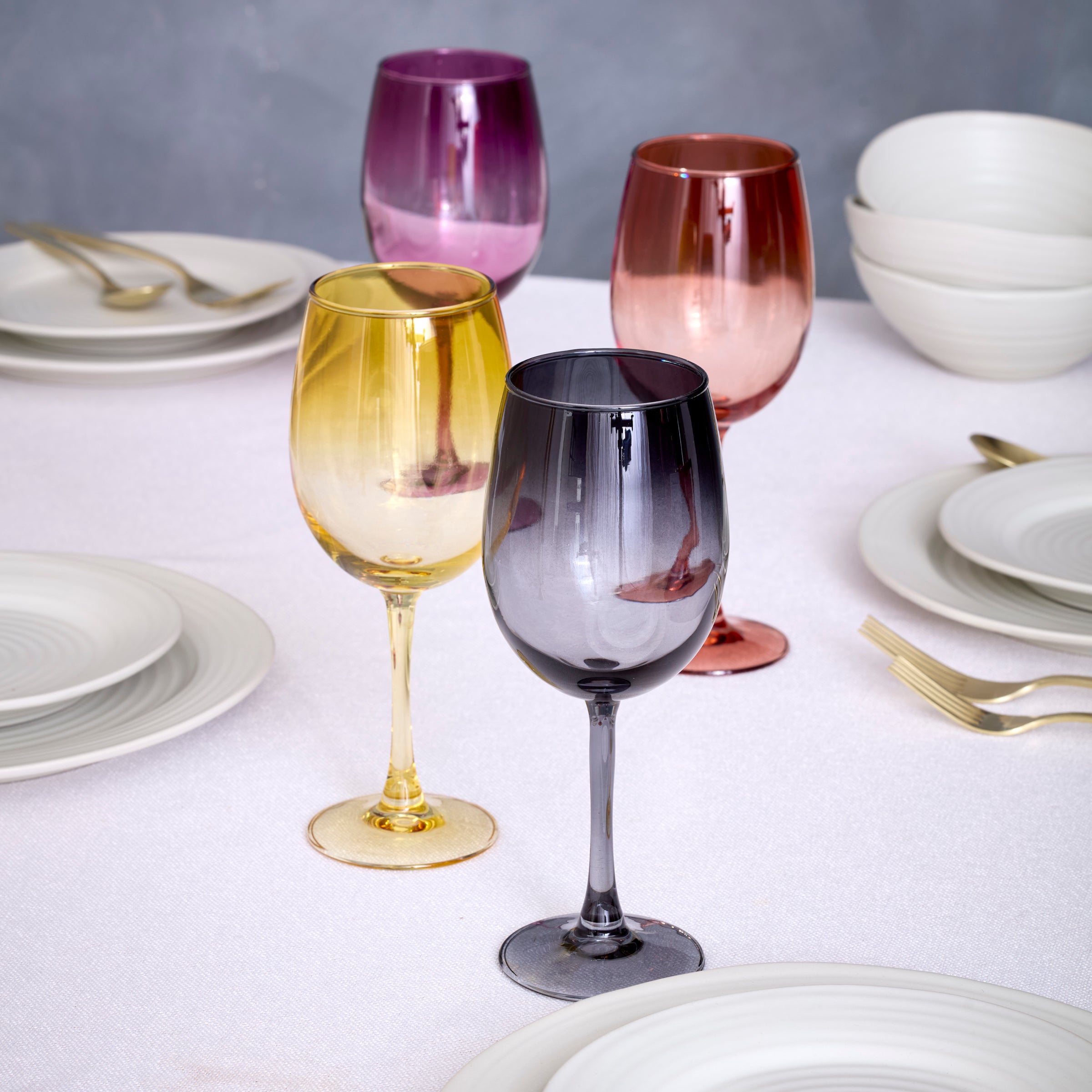 Ombre All-Purpose Wine Glasses - Set of 4 - Image 4