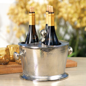 Nickel Three-Bottle Wine Cooler