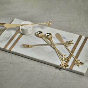 Gold Leaf Cocktail Spreaders Set of 4
