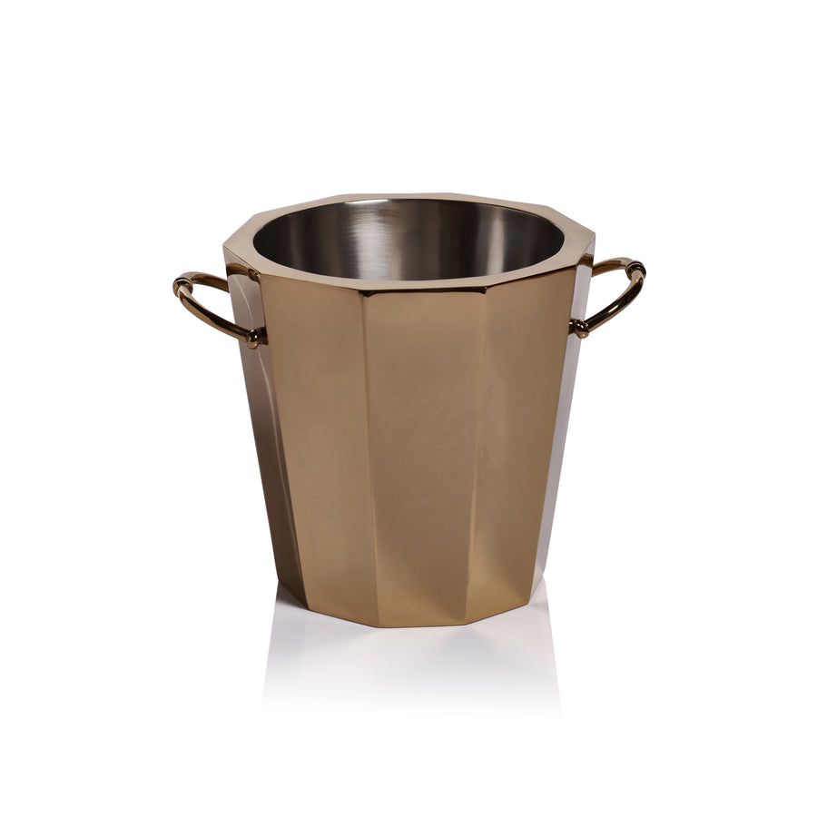 Gold Double-Wall Ice Bucket Cooler - Image 2