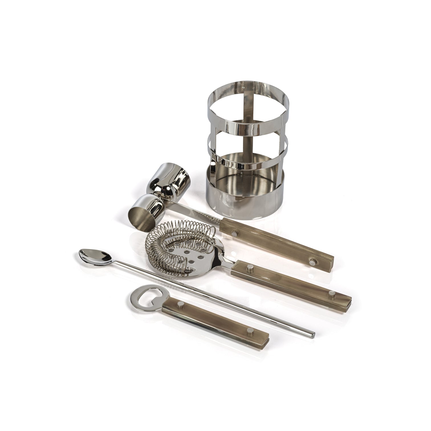 5-Piece Bar Tool Set with Metal Stand - Image 2