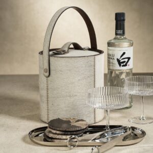 Hair-On-Hide Insulated Ice Bucket