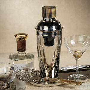 Cocktail Shaker with Horn Cap