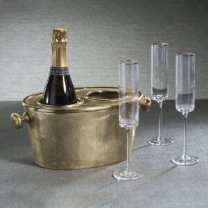 Gold Two-Bottle Wine Cooler