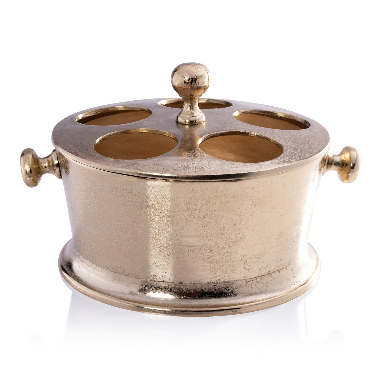 Gold Five-Bottle Wine Cooler - Image 2