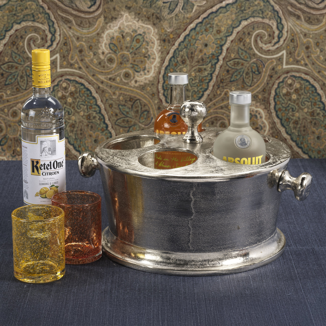 Nickel Five-Bottle Wine Cooler