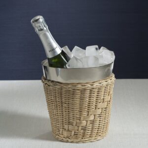 Rattan Wrapped Champagne Bucket