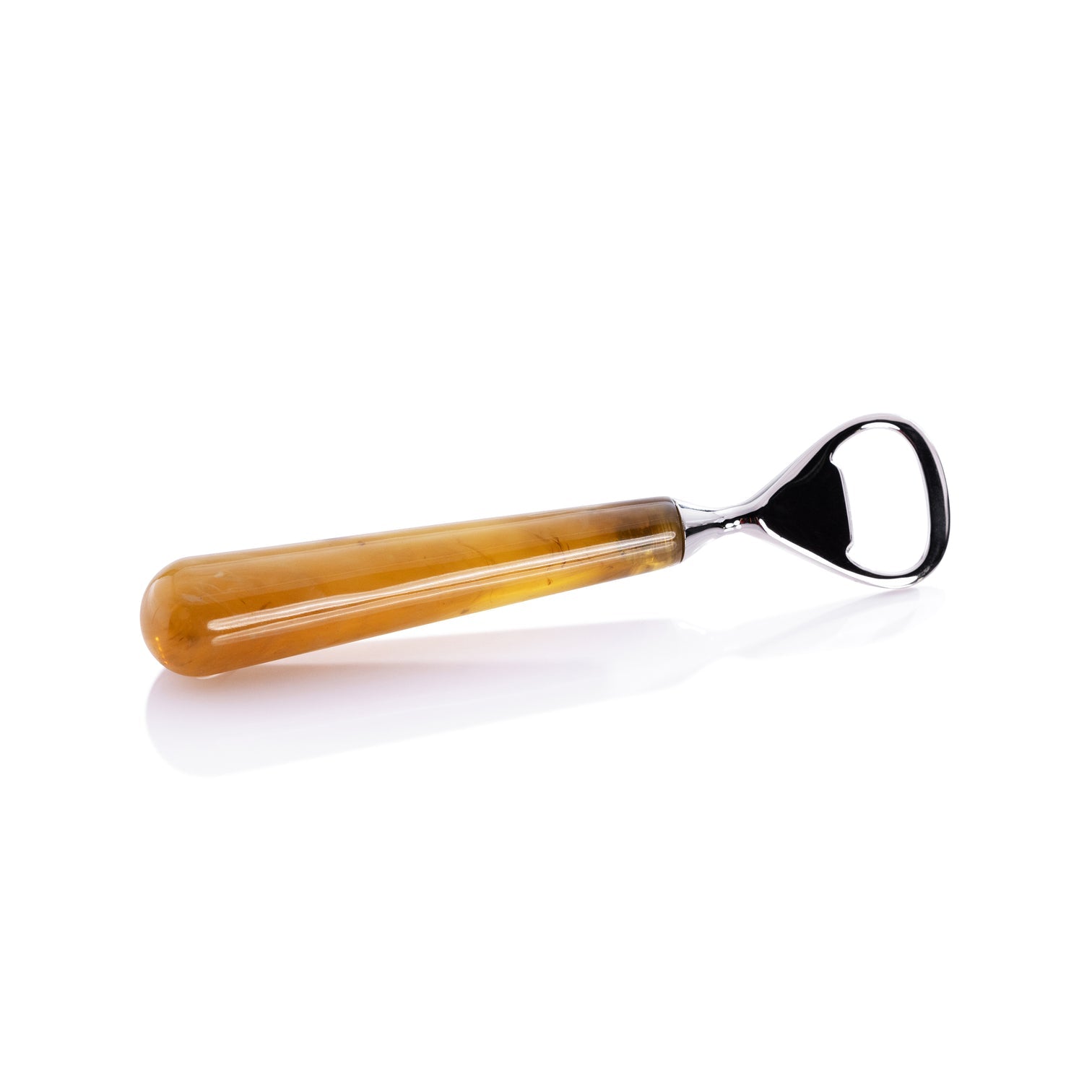 Nickel Bottle Opener with Amber Accent - Image 2