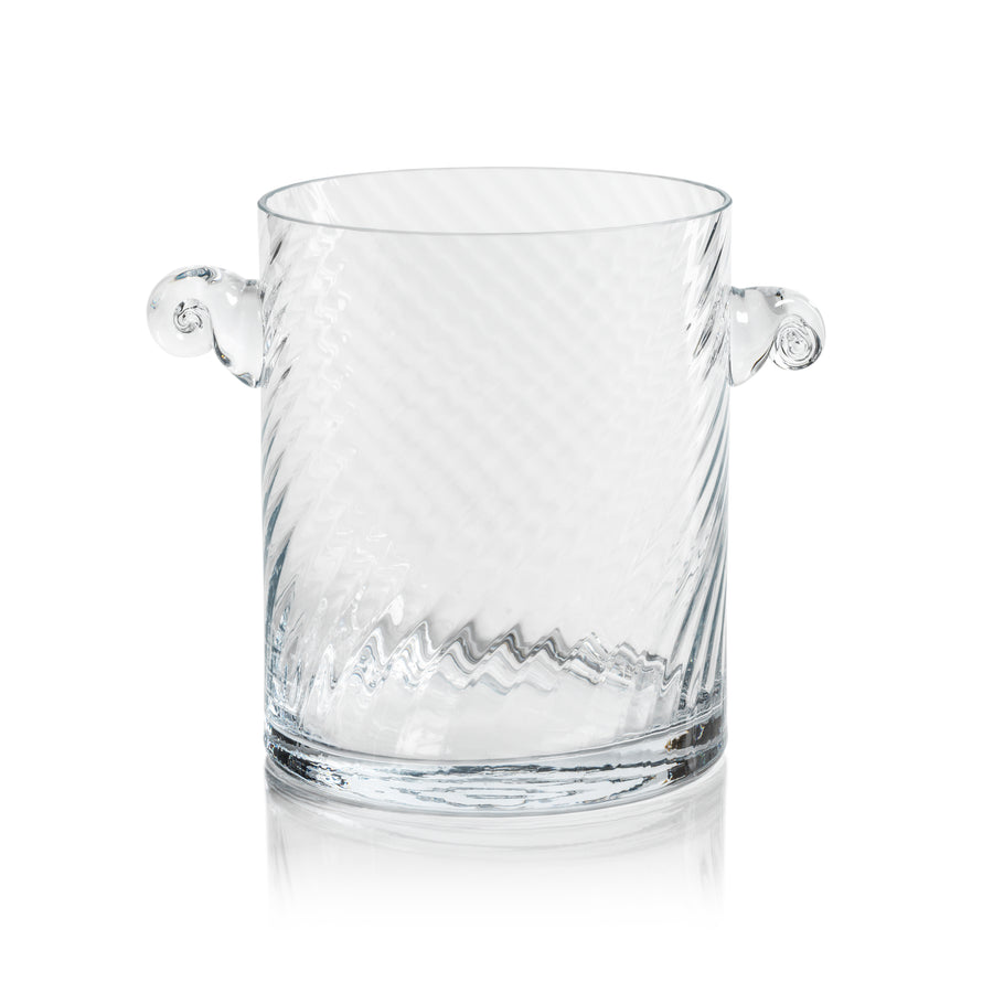 Swirl Glass Ice Bucket - Image 2