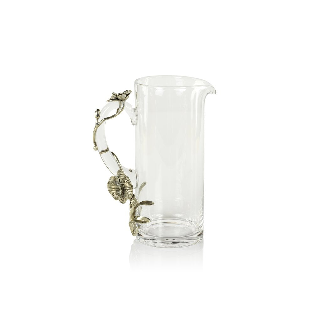 Orchid Accent Glass Pitcher - Image 2
