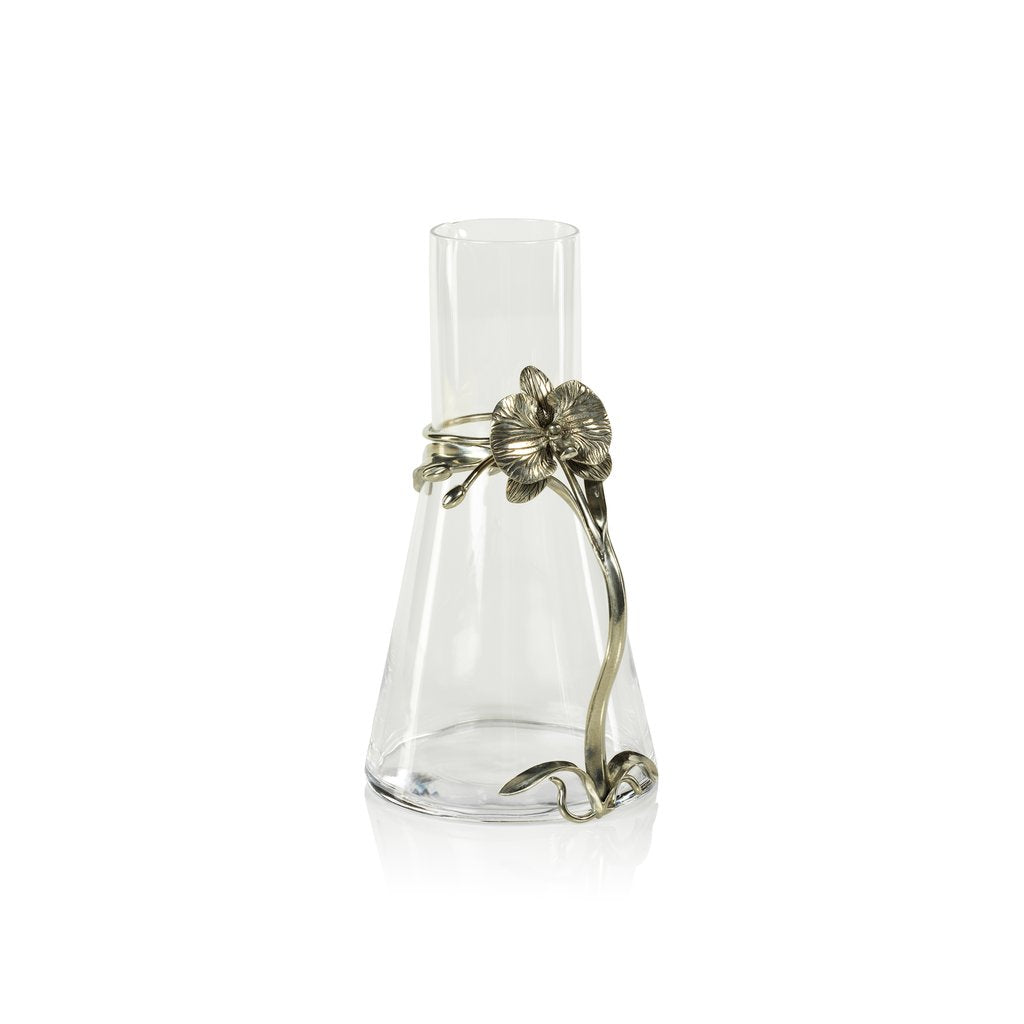Small Orchid Accent Glass Pitcher - Image 3