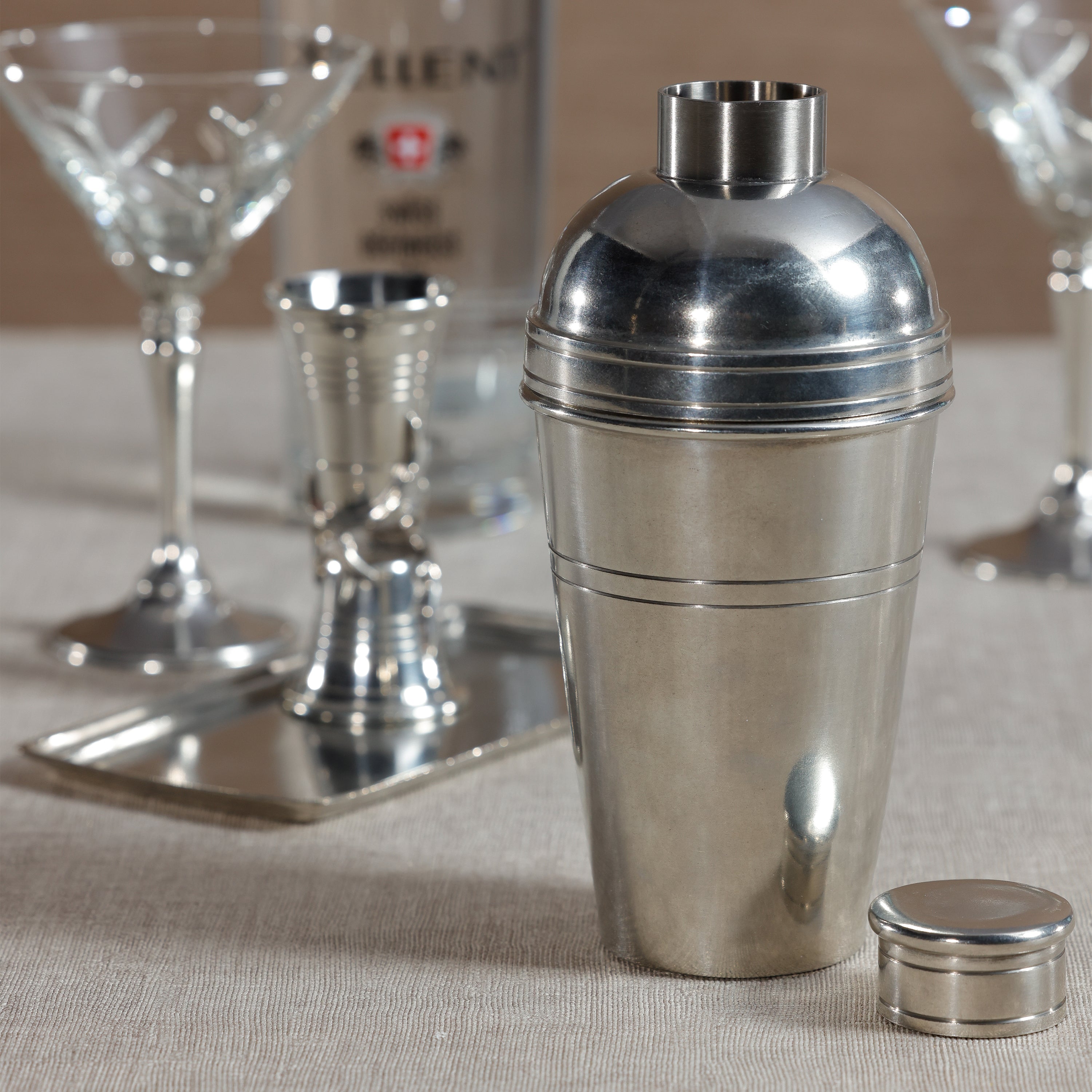 Polished Pewter Cocktail Shaker - Image 4