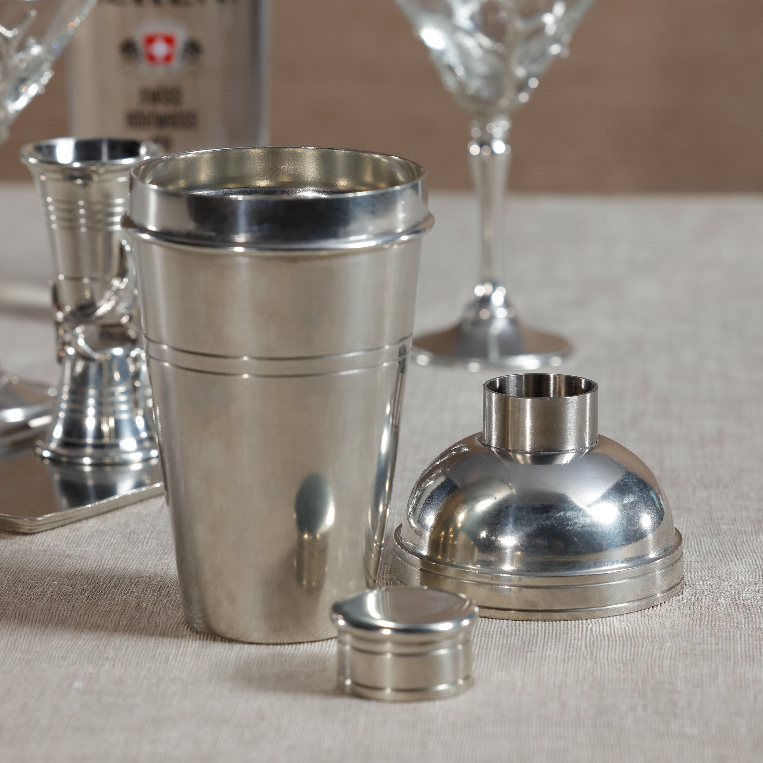 Polished Pewter Cocktail Shaker - Image 2